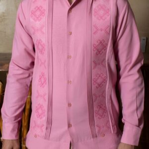 Guayabera “Amanecer Rosa”