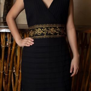 Vestido de Lino "Noche Dorada"