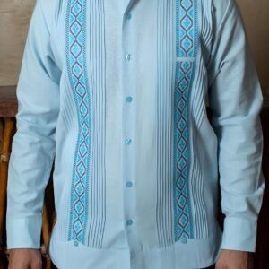 Guayabera “Ixchel Azul”