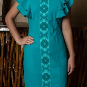 Vestido de Lino "Esmeralda del Mayab"